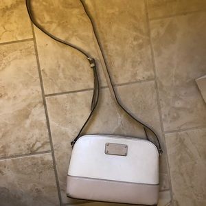 Kate Spade white and taupe crossbody